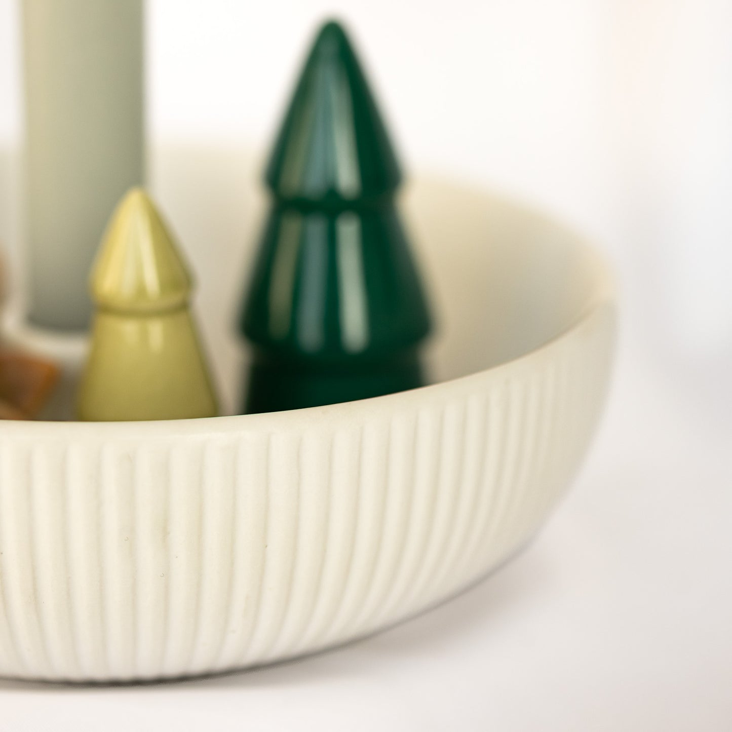 (Set of 2) Green Ceramic Trees