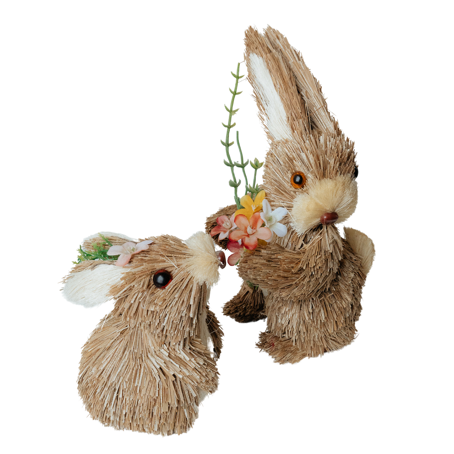 SET OF 2 Straw Bunnies