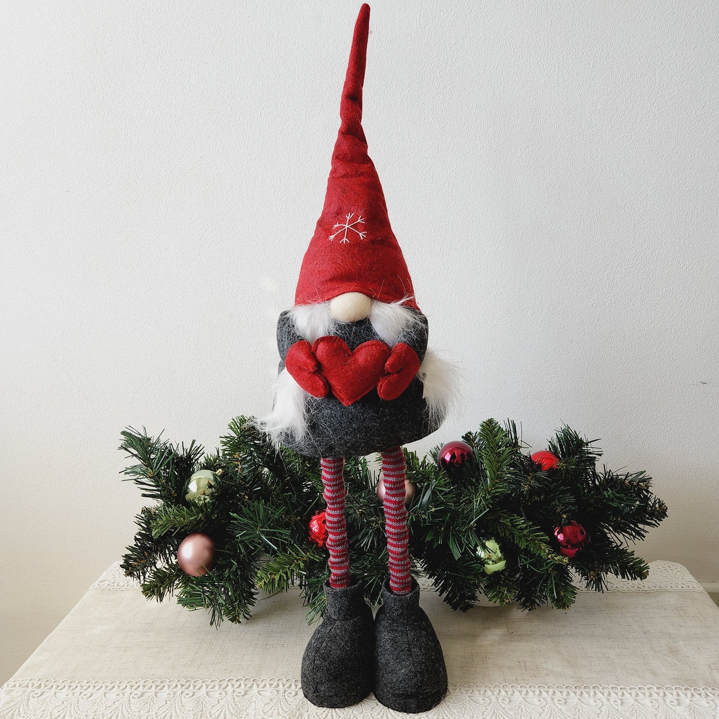 Large Girl Gnome with Extendable Legs 65cm