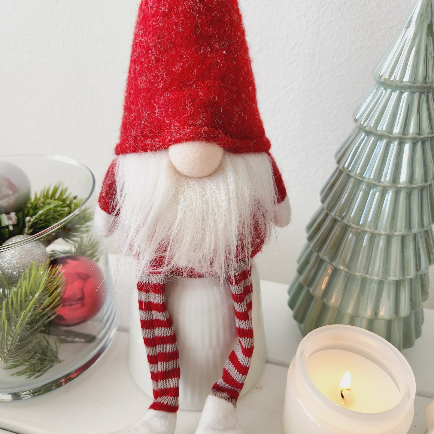 Red Gnome with Dangly Legs