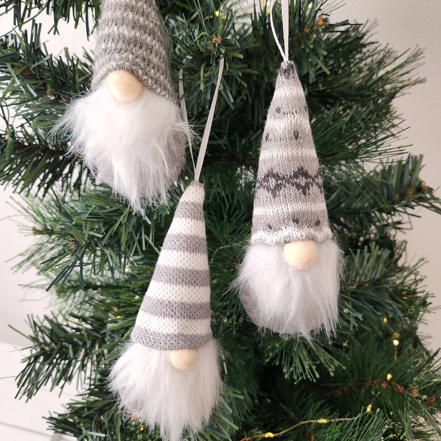 Set of 3 Grey Gnomes