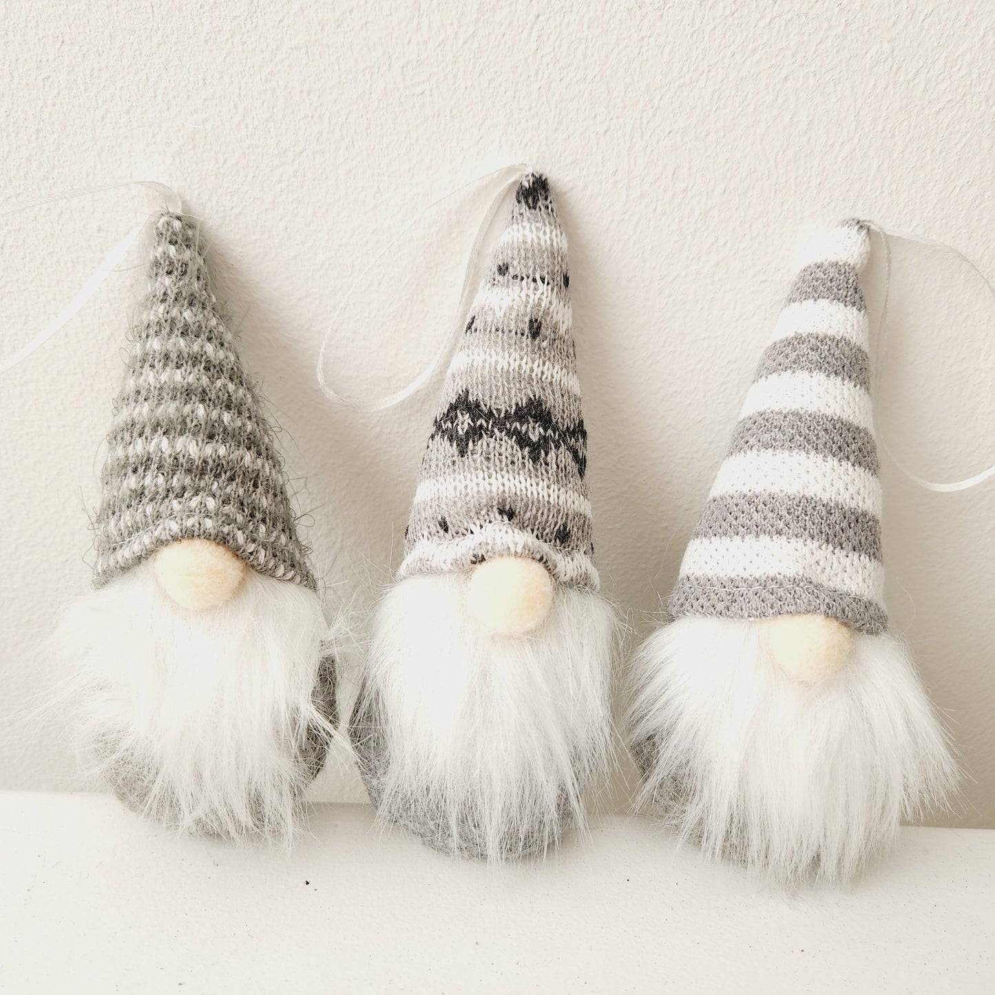 Set of 3 Grey Gnomes