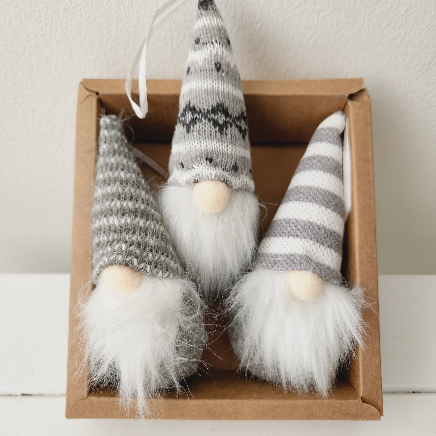 Set of 3 Grey Gnomes