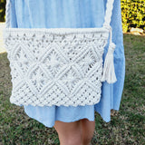 Crochet Handbag - White