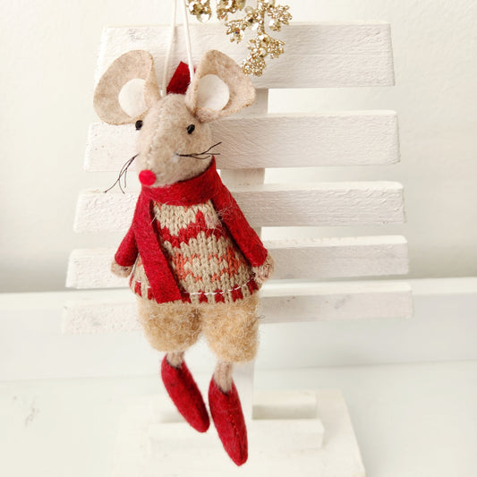 Small Hanging Boy Fabric Mouse