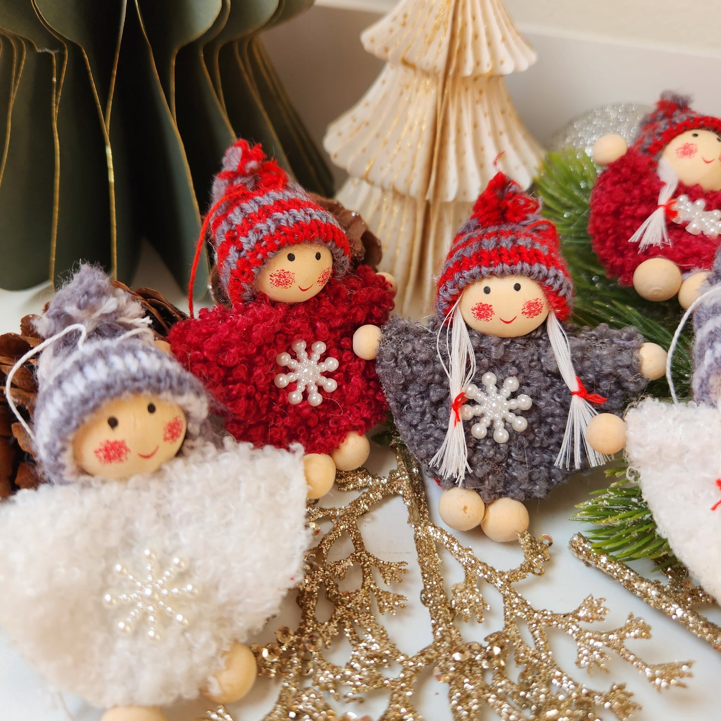 Set of 6 Hanging Christmas Dolls - NB! This new item is only available in October. Pre-order now to secure stock