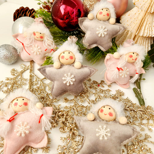 Set of 6 Hanging Star Dolls