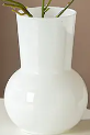 Round Glass Vase 8 x 17cm - White