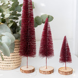 (Set of 3) Red Wire Christmas Trees - wholesale
