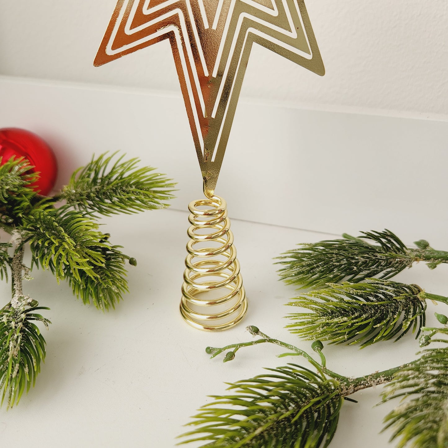 Gold Christmas Tree Star Topper