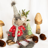 Sitting Fabric Mouse with Dangly Legs - Wholesale