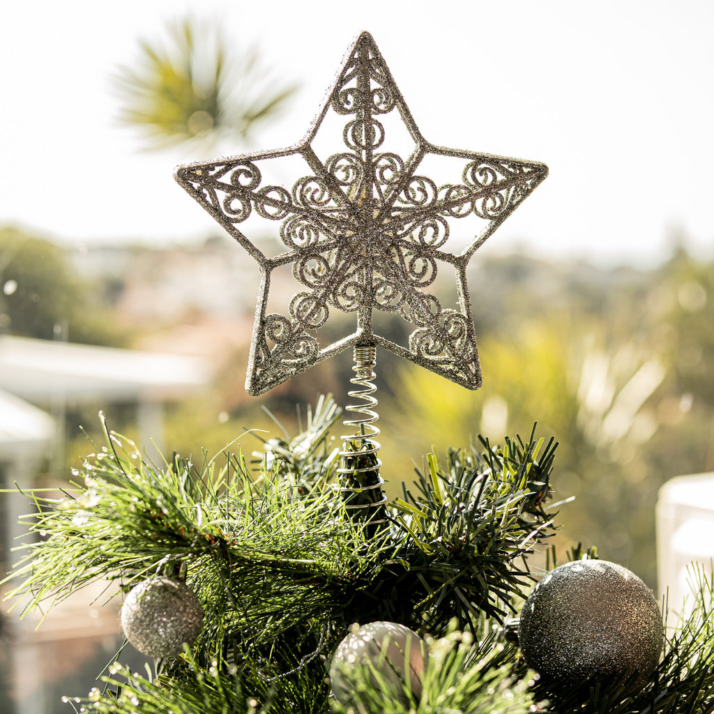 Silver Christmas Tree Star - Wholesale