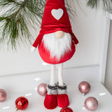 Medium Standing Red Velvet Gnome