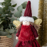 Red Sitting Angel with Dangly Legs - wholesale