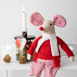 Red & Beige Sitting Boy Mouse