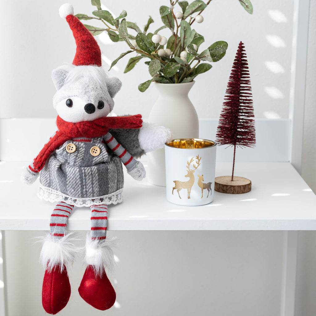 Sitting Fox with Dangly Legs - wholesale