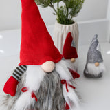 Red Sitting Girl Gnome with Knitted Hat - wholesale