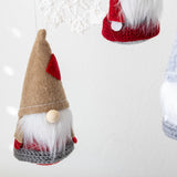 (Set of 3) Felt Santas - Tree Decorations