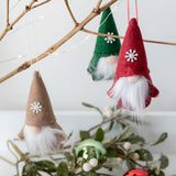 (Set of 3) Beige Hanging Gnomes - wholesale