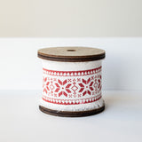Fabric Gift Ribbon with Christmas Flower - wholesale
