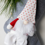 Grey Stocking with Gnome Boy - wholesale