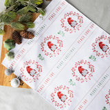 Nordic Inspired quick drying Tea Towel - Gnomes