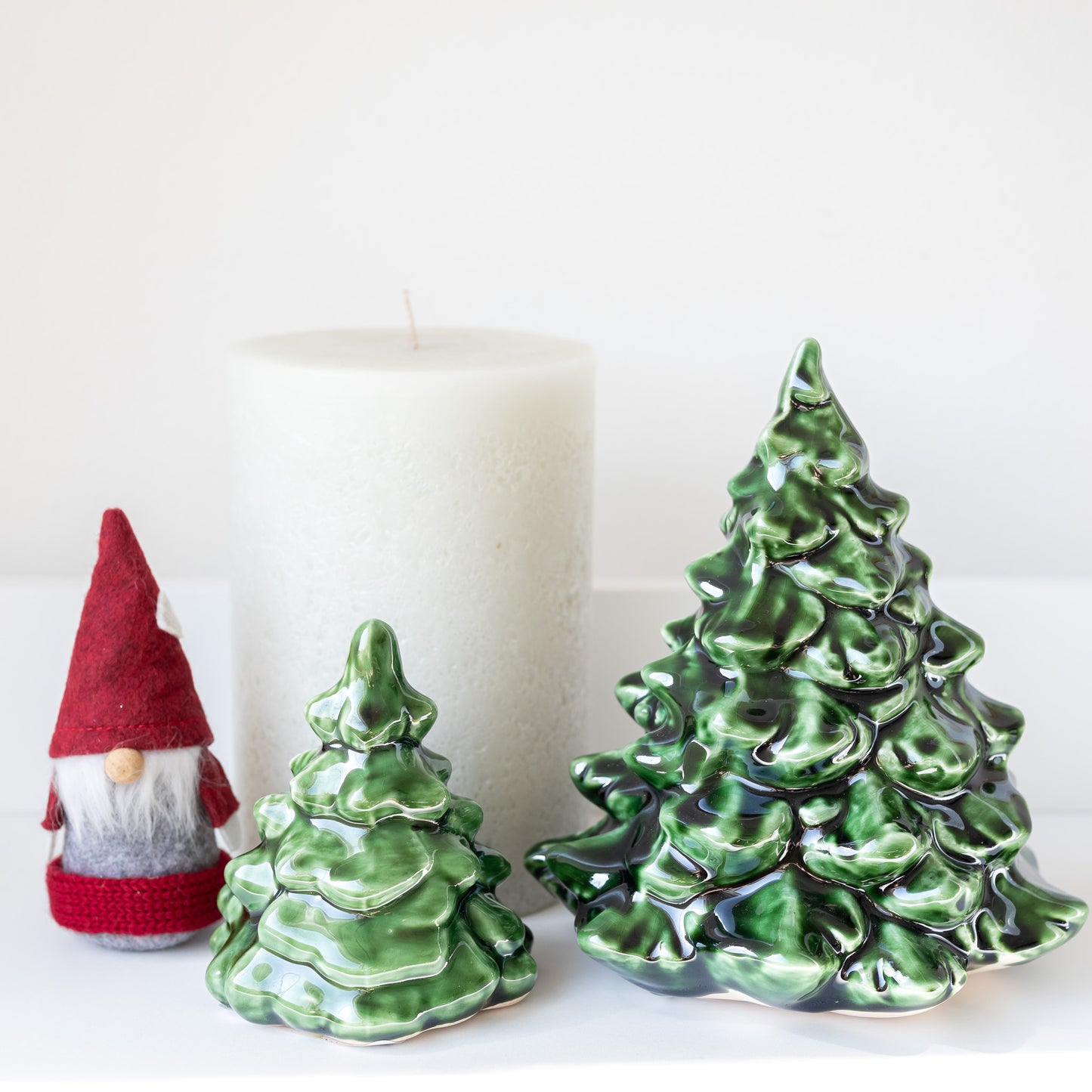 Large Green Ceramic Christmas Tree