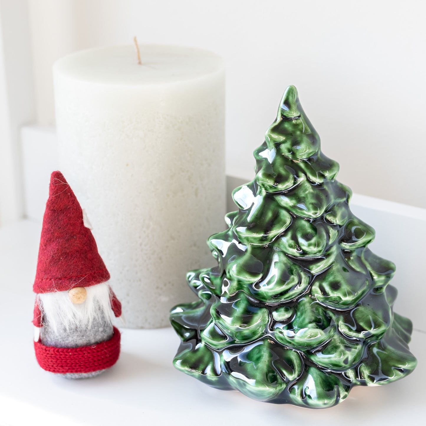 Large Green Ceramic Christmas Tree