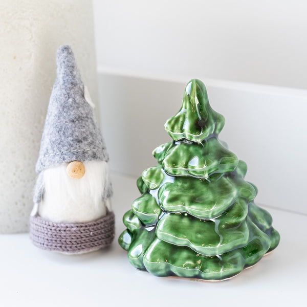 Small Green Ceramic Christmas Tree