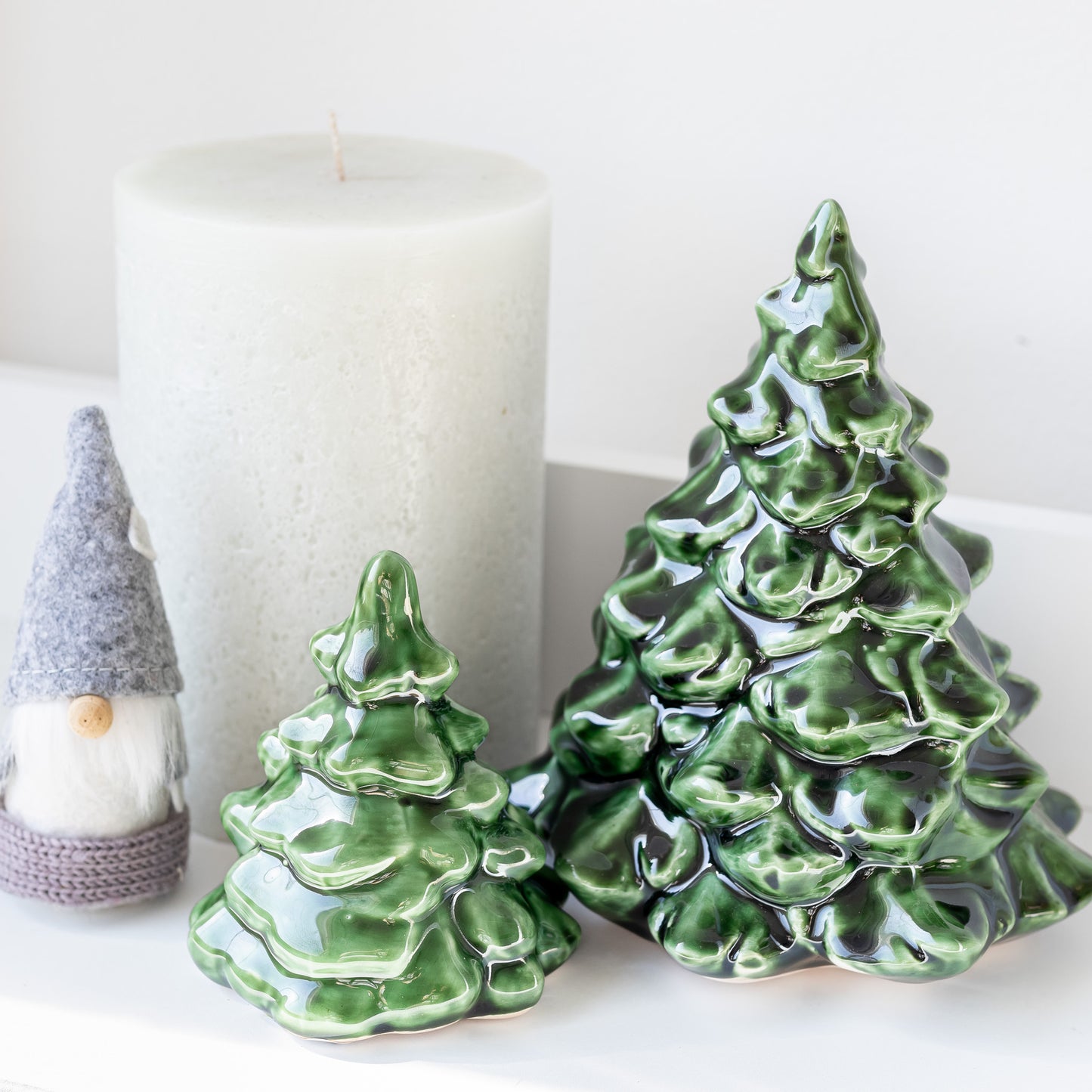 Small Green Ceramic Christmas Tree