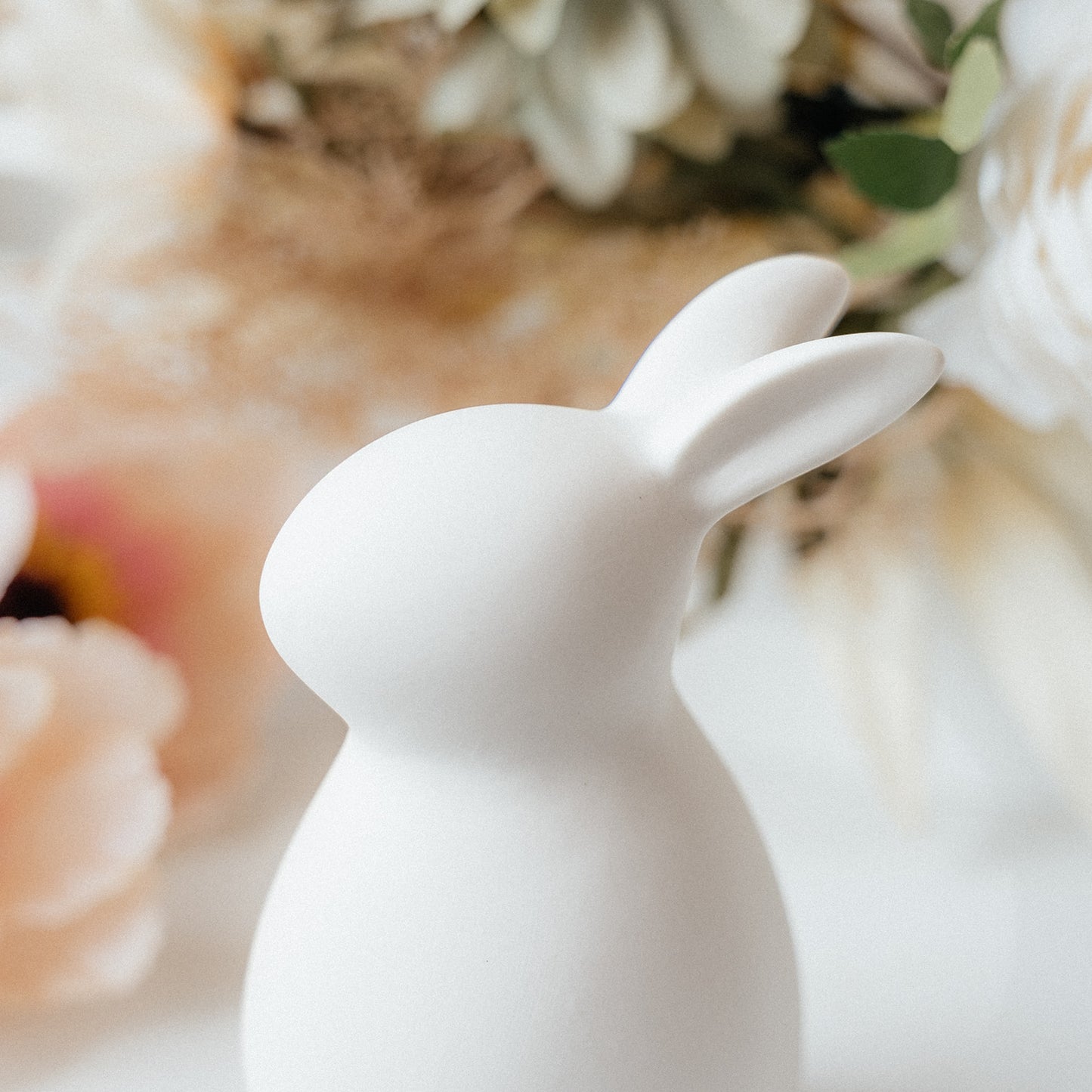 White Ceramic Bunny