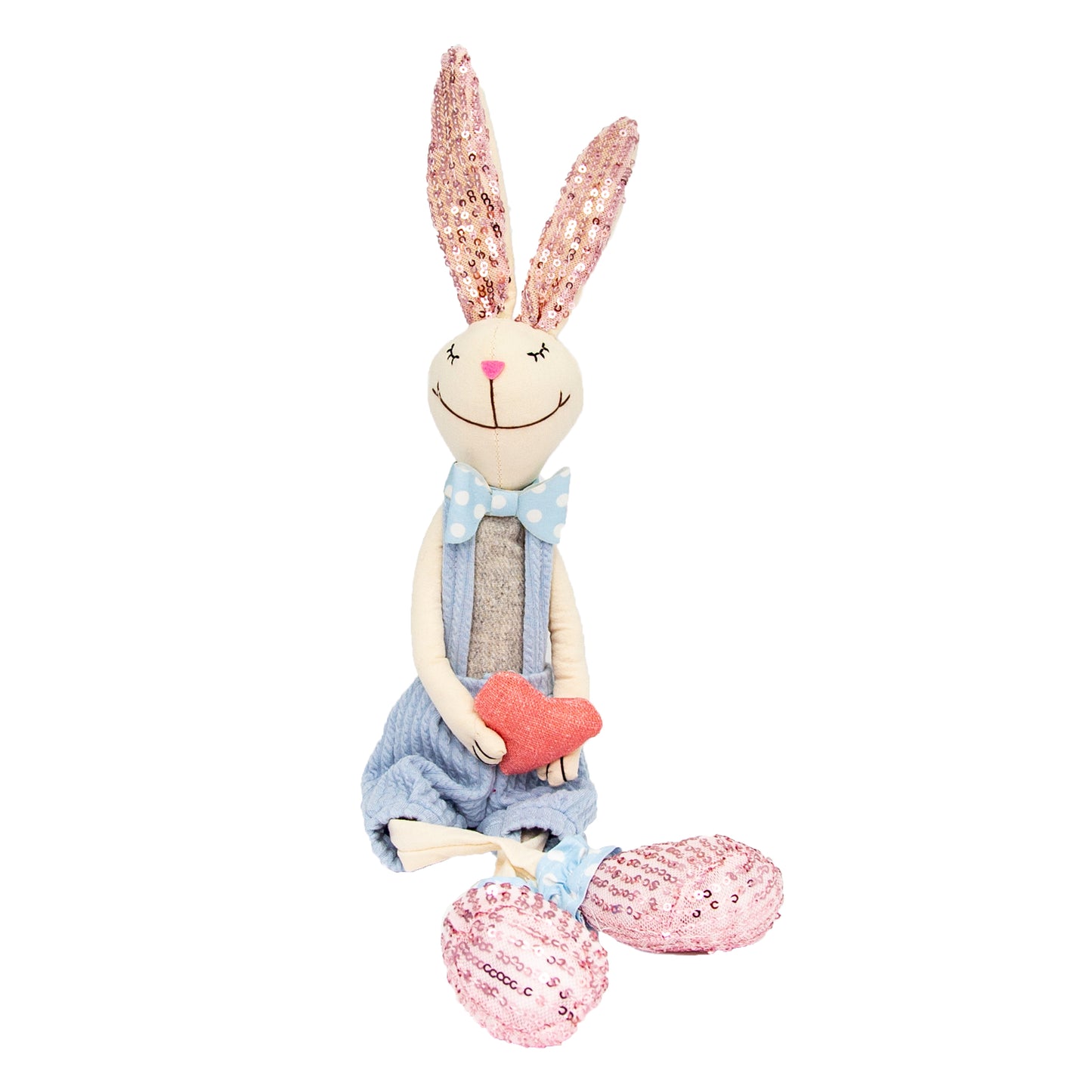 Blue Bunny with dangly legs