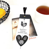 Nordic Birds Heart Bookmark with tassel - Wholesale