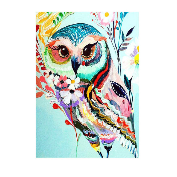 Owl Paint by Number Art Kit