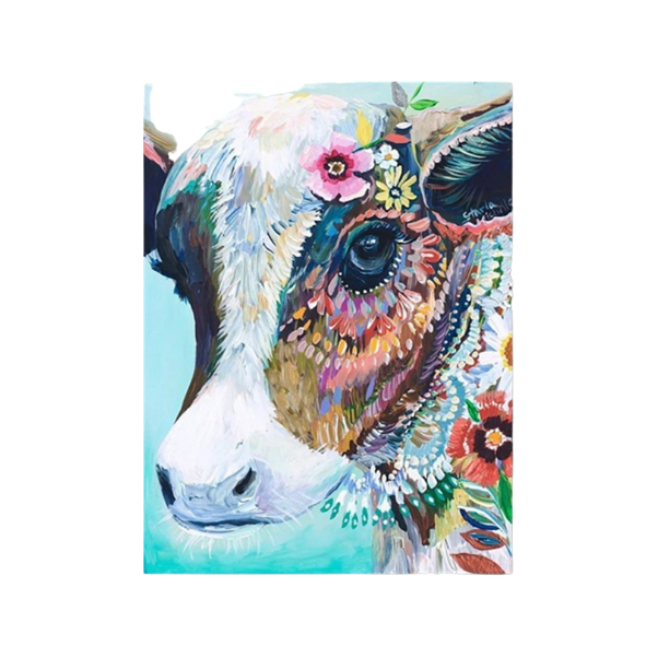 Cow Paint by Number Art Kit - wholesale