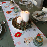 Table Runner with Christmas Bells 1102 - Wholesale
