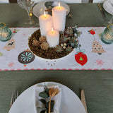 Table Runner with Christmas Bells