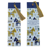 Nordic Golden Dala Horses Bookmark with tassel - Wholesale