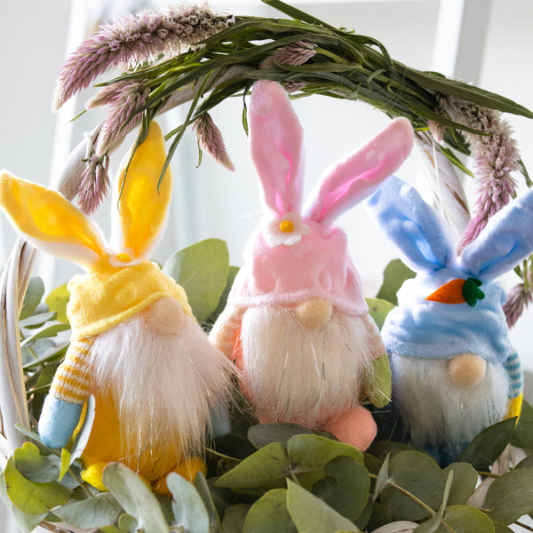 Set of 3 Small Easter Bunny Gnomes