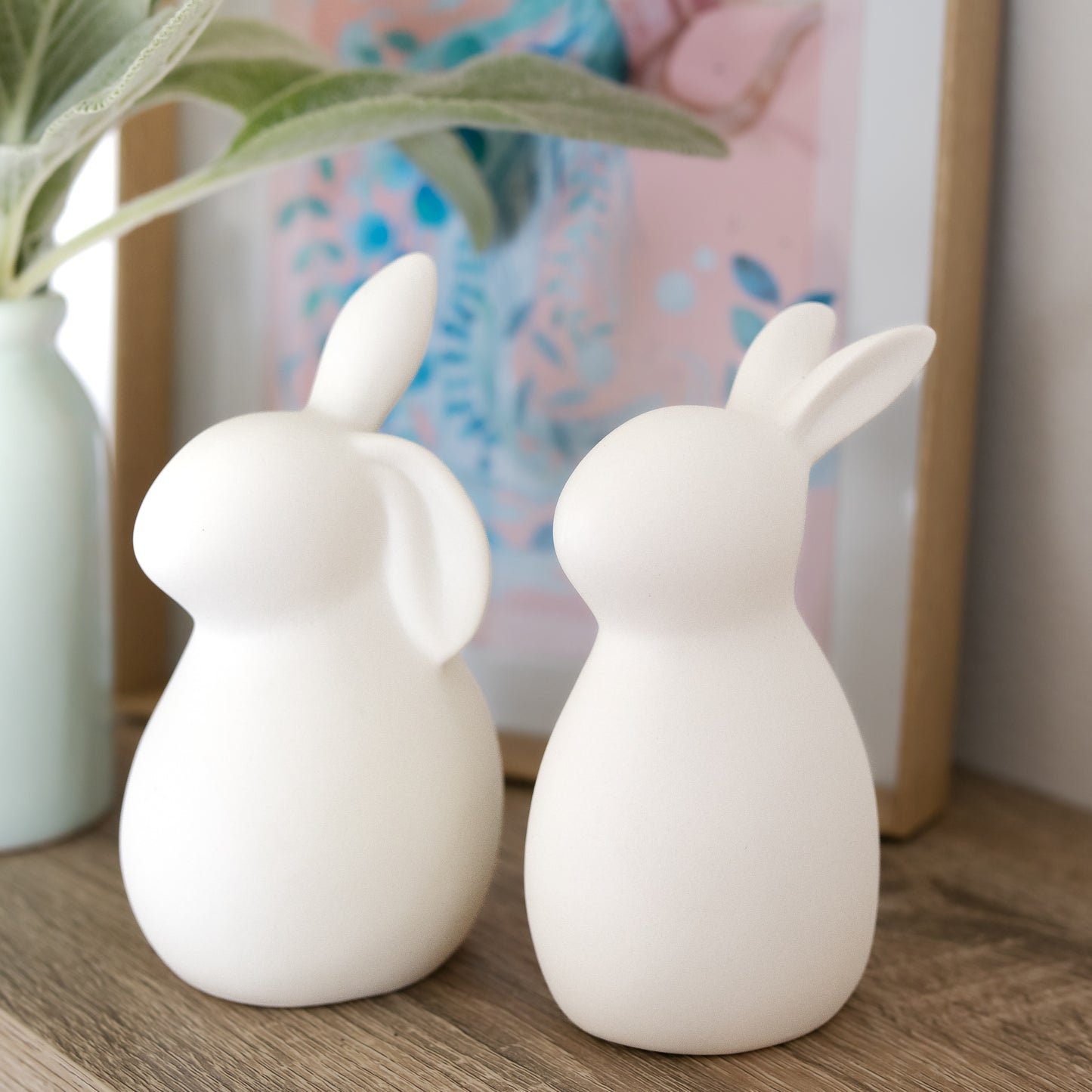 White Ceramic Bunny