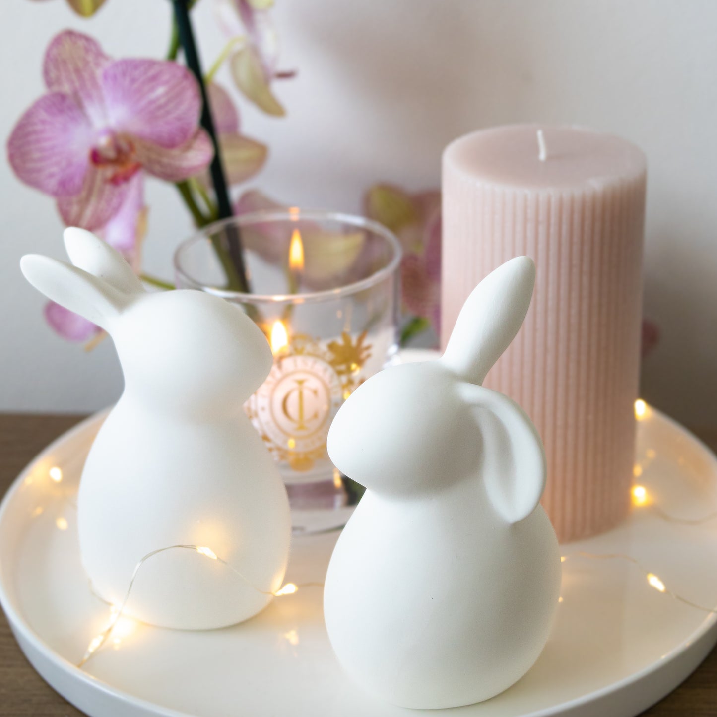 White Ceramic Bunny