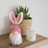 Large Pink Bunny Boy Gnome - 19cm - wholesale
