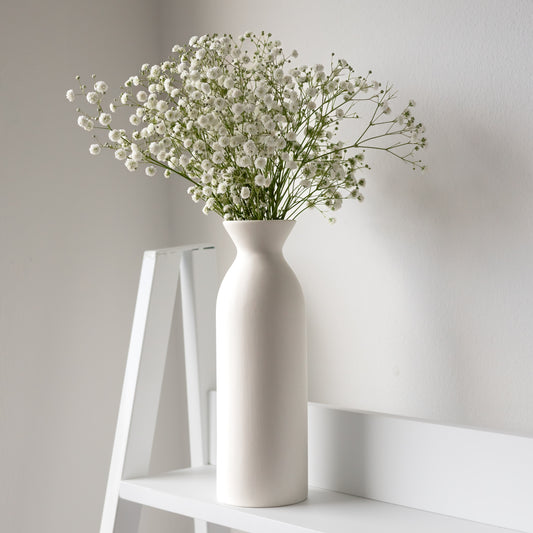 Large White Ceramic Vase