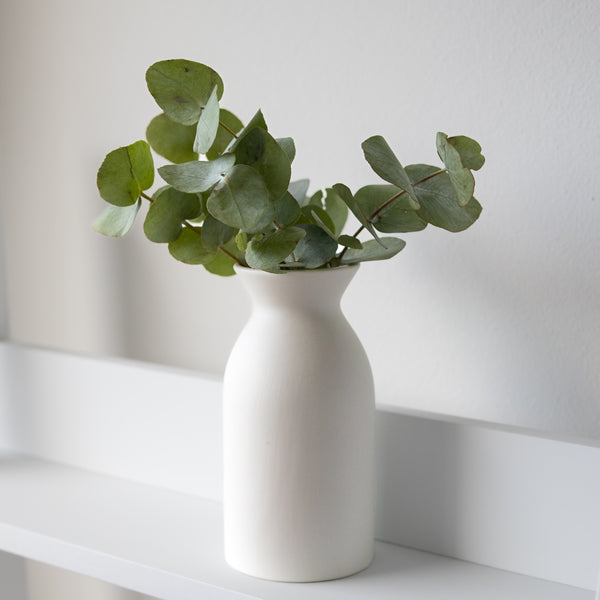 Small Scandinavian White Ceramic Vase - wholesale