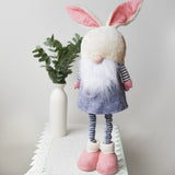 Standing Easter Bunny Gnome with extendable legs - GREY