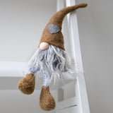 Brown Sitting Gnome with Dangly Legs & Heart - wholesale