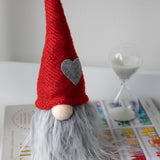 Red Sitting Gnome with Dangly Legs with Heart - wholesale