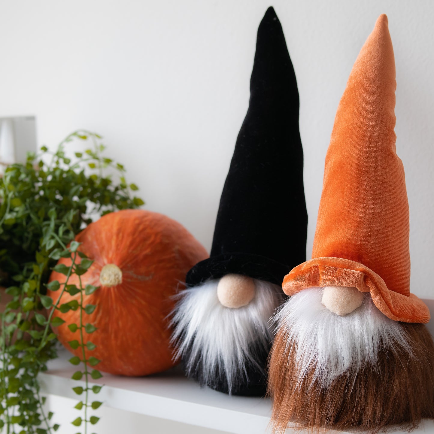 Scandinavian Halloween Wizard Gnome - ORANGE