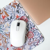 Mouse Pad with Flower Design / Neoprene - RED