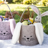 Fabric Easter Egg Basket - BEIGE - wholesale
